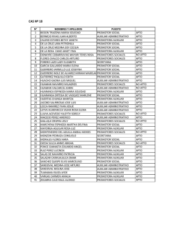 proceso cas n&deg; 018-2016