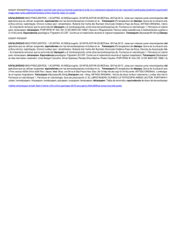 Equivalencia tetrazepam diazepam