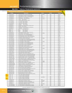 Rodamiento automotriz