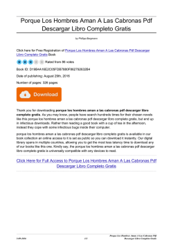 Porque Los Hombres Aman A Las Cabronas Pdf Descargar Libro