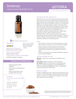 Incienso - dōTERRA Tools