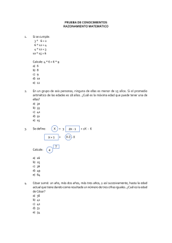 PRUEBA DE CONOCIMIENTOS RAZONAMIENTO