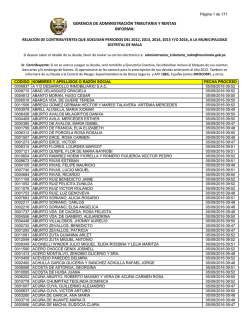 gerencia de administraci&oacute;n tributaria y rentas informa