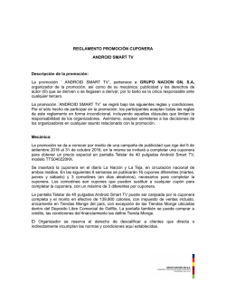 REGLAMENTO PROMOCI&Oacute;N CUPONERA ANDROID