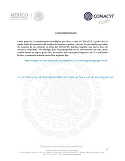 Ir a Publicaci&oacute;n de Resultados 2016 del Sistema Nacional