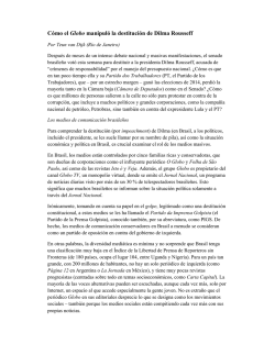C&oacute;mo el Globo manipul&oacute; la destituci&oacute;n de Dilma Rousseff