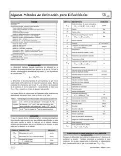 Algunos M&eacute;todos de Estimaci&oacute;n para Difusividades