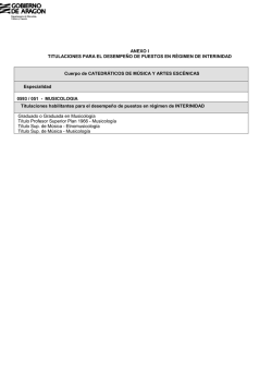 Anexo I Titulaciones