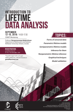 Introduction to Lifetime Data Analysis Curso de N