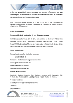 Aviso de Privacidad