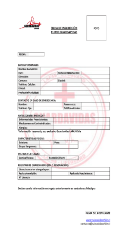 &iexcl;Reserva tu matr&iacute;cula! - Escuela de Guardavidas: LAFAS Chile