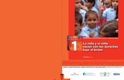 La ni&ntilde;a y el ni&ntilde;o nacen con los derechos bajo el brazo