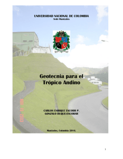 Presentaci&oacute;n y Contenido - Universidad Nacional de Colombia