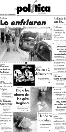 Dio a luz afuera del Hospital Regional Abaten a 2 delincuentes