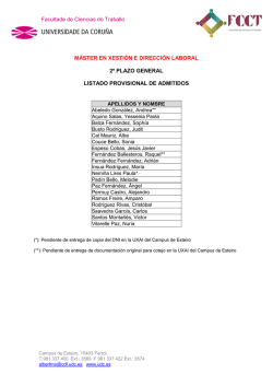 Comece a escribir aqu&iacute; - Facultade de Ciencias do Traballo