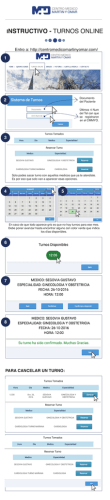 instructivo - turnos online - Centro Medico Martin y Omar