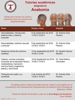 Presentaci&oacute;n de PowerPoint - Facultad de Medicina UNAM