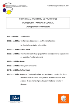 descargar programa - Congreso APS 2016