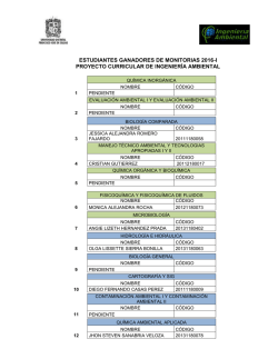 Resultados Convocatoria