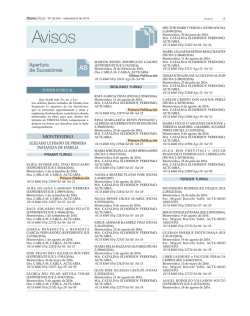 Avisos Del D&iacute;a