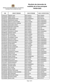 mobilit&eacute;s de la liste