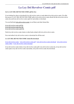 La Ley Del Revolver Comic