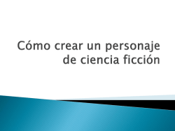 C&oacute;mo crear un personaje de ciencia ficcion, Marely