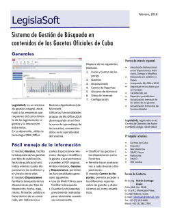 Promoci&oacute;n LegislaSoft