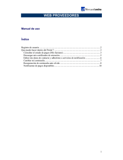 web proveedores - Mercantil Andina