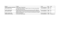 Alumno Trabajo Fecha Hora Aula ROBERTO MARTINEZ