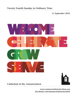 Bulletin for September 11 , 2016