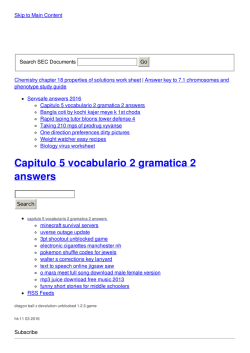capitulo 5 vocabulario 2 gramatica 2 answers