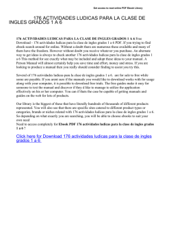 176 actividades ludicas para la clase de ingles grados 1 a 6 pdf