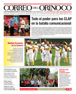 Descargar PDF - Correo del Orinoco