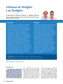 Linfomas de Hodgkin y no Hodgkin