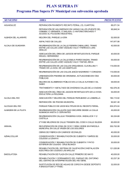 Programa Supera IV Municipal subvencion