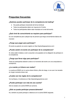 Preguntas frecuentes - Day Trading Experience