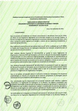 Resoluci&oacute;n de Consejo Directivo N&deg; 218-2016-OS/CD