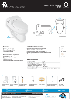 Inodoro Bellini Elongado