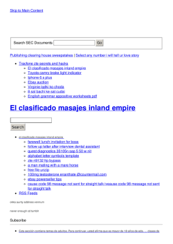 el clasificado masajes inland empire