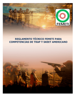 Reglamento Tecnico Trap y Skeet americano