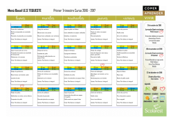 Men&uacute; Basal I.E.S TEGUESTE Primer Trimestre Curso 2016
