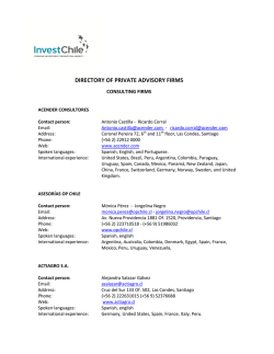 directory of private advisory firms