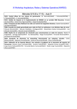 Cronograma - CACIC 2016