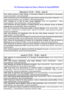 Cronograma - CACIC 2016