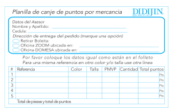 Planilla de Canje y Planilla de cambio asesoras