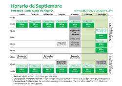 Misa - Parroquia de La Gavia Santa Maria de Nazaret del Ensanche