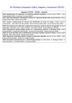 Cronograma - CACIC 2016