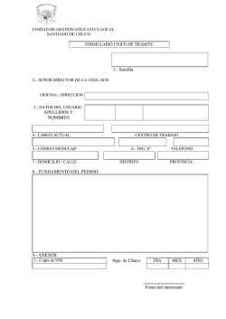 FUT (Formulario &uacute;nico de tr&aacute;mite).