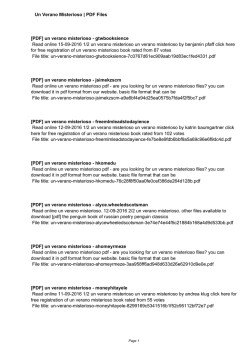 Un Verano Misterioso eBooks